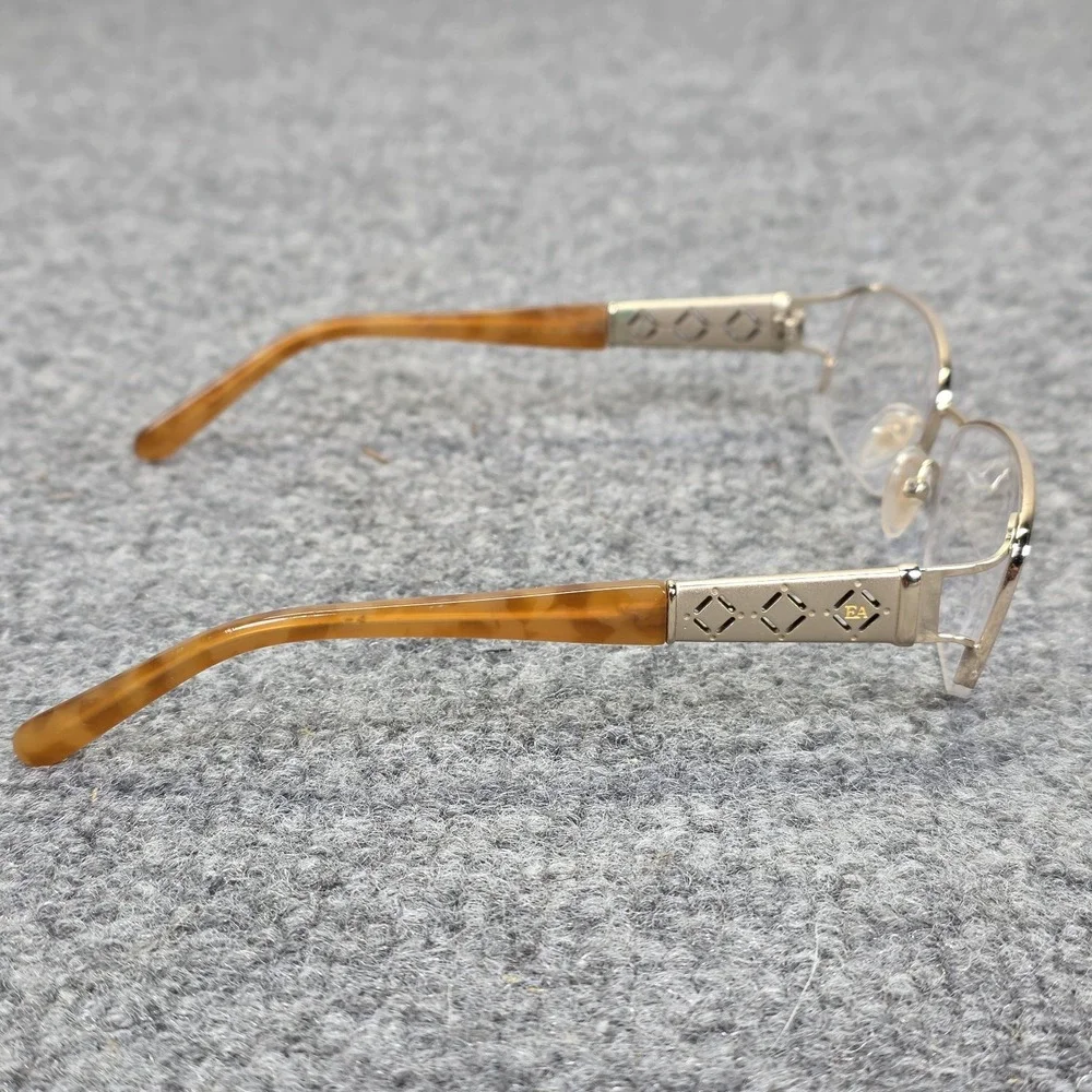 Elizabeth Arden EA1082A Gold Rectangle Women‎ Semi Rimless 51-17-130 Eyeglasses